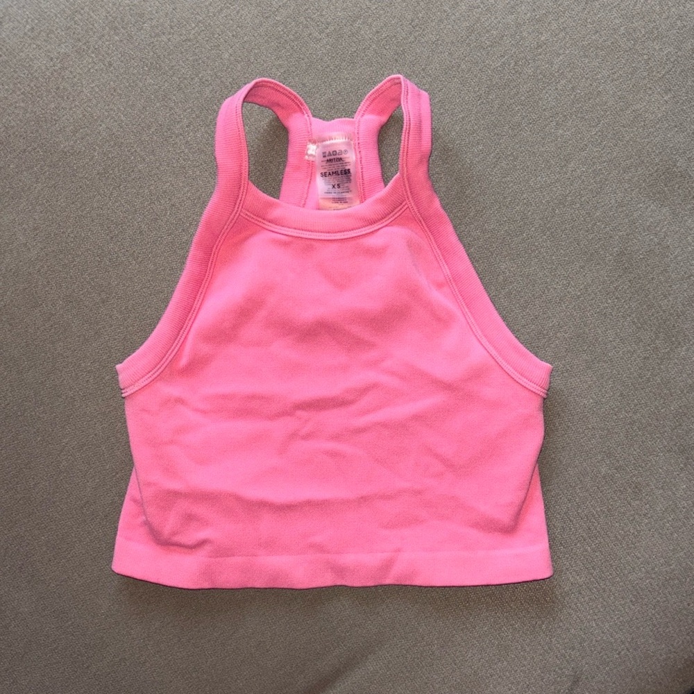 Aritzia Seamless high neck ribbed tank